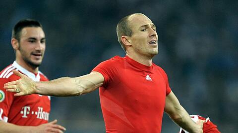 Arjen Robben - so feierte er sein Traumtor im Cup auf Schalke
