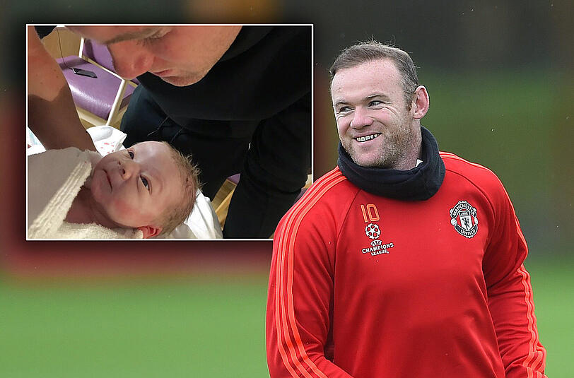 Wayne Rooneys Frau Coleen hat am Sonntag Sohn Kit Joseph auf die Welt gebracht.