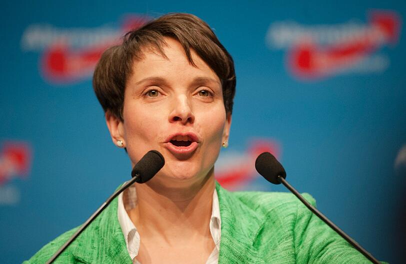 Die AfD-Vorsitzende Frauke Petry auf dem AfD-Bundesparteitag in Stuttgart.