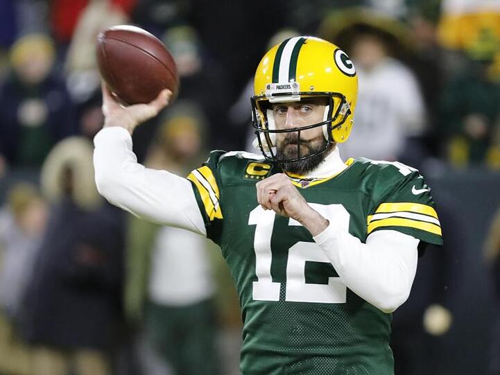 Aaron Rodgers spielt mit den Green Bay Packers bei den San Francisco 49ers.