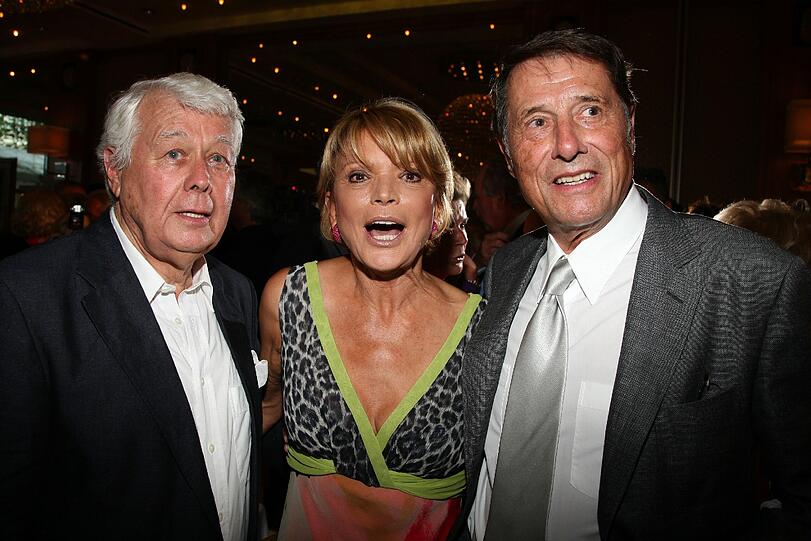 Peter Weck mit seinen Freunden Uschi Glas und Udo Jürgens (2008)