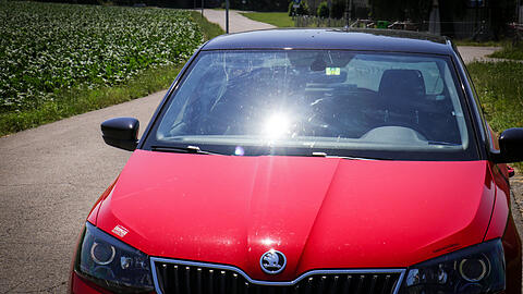 In der prallen Sonne ließ der 39-Jährige seine Kinder im Auto zurück (Symbolbild).
