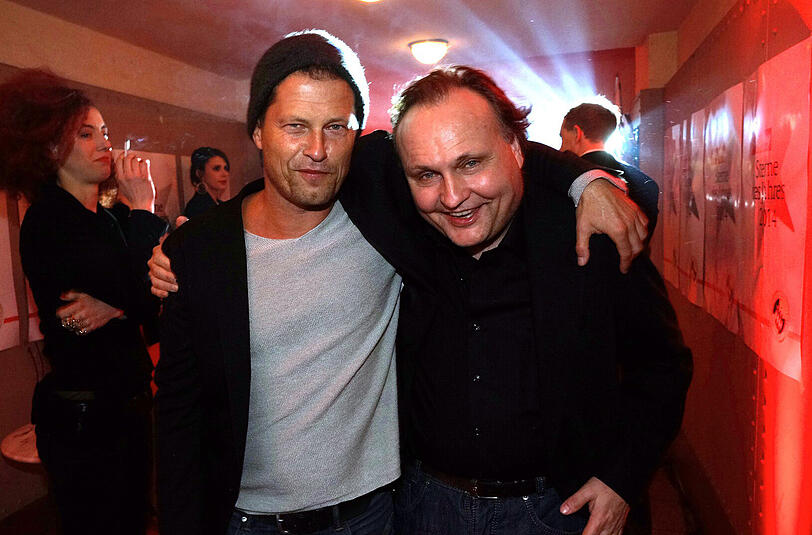 Til Schweiger mit AZ-Verleger Martin Balle beim AZ-Sternefest im Lustspielhaus.