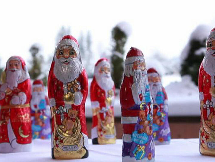 Sind Schoko-Nikoläuse zu Weihnachten ein gutes Geschenk?