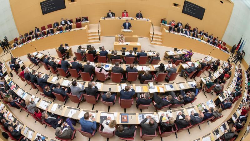 Der bayerische Landtag in München. Foto: Peter Kneffel