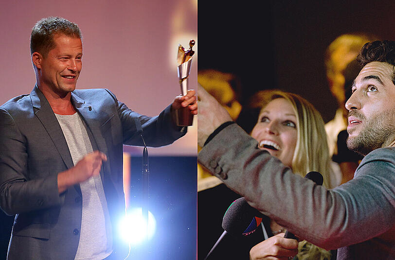Handfeste Auseinandersetzung nach der "Lola"-Verleihung in Berlin? - Til Schweiger (links) und Elyas M'Barek.