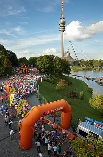 30 000 Läufer werden im Olympiapark unterwegs sein.
