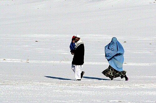 Anhaltene Kältewelle in Afghanistan