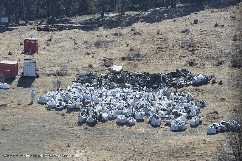 Bilder von der Germanwings-Katastrophe...