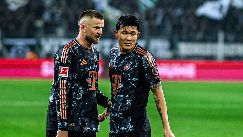 Min-jae Kim (re.) fällt beim FC Bayern aus, die Chance für Eric Dier (li.)