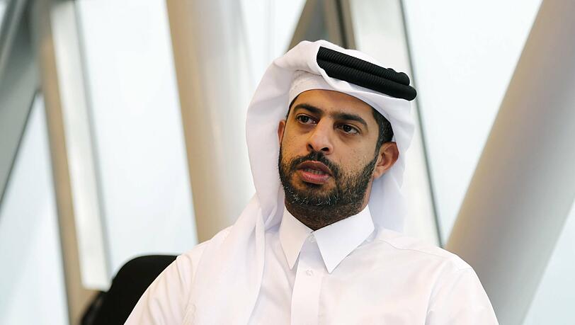 Nasser al Khater ist der Geschäftsführer des Organisationskomitees der WM in Katar. Nasser al Khater ist der Geschäftsführer des Organisationskomitees der WM in Katar.