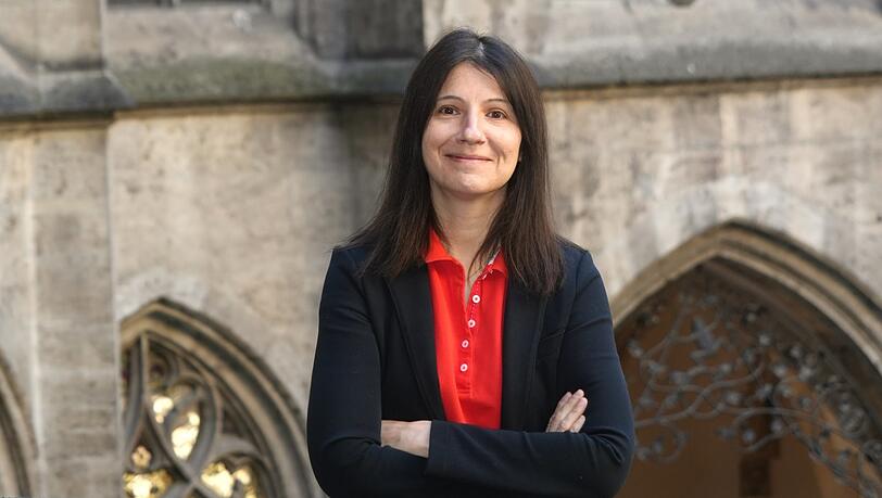 "In München wird man nie so viel neu bauen können, dass man darüber den Markt bremsen kann": Anne Hübner dieser Tage auf einem Rathaus-Balkon.