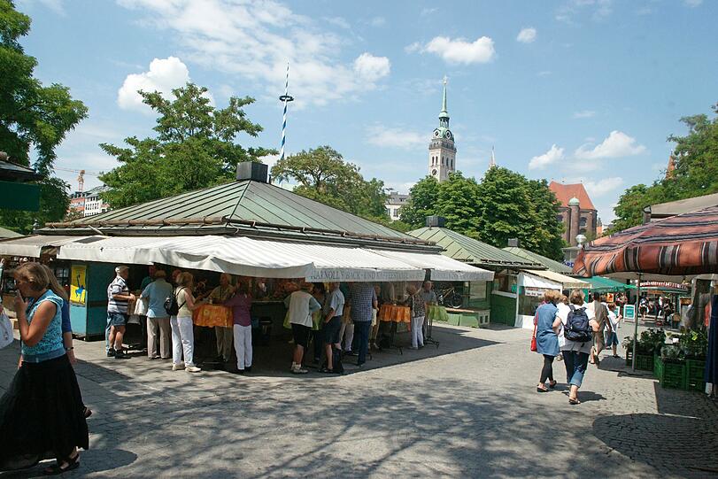 Bald privater Grund? Die Marktleute am Viktualienmarkt sind alarmiert.
