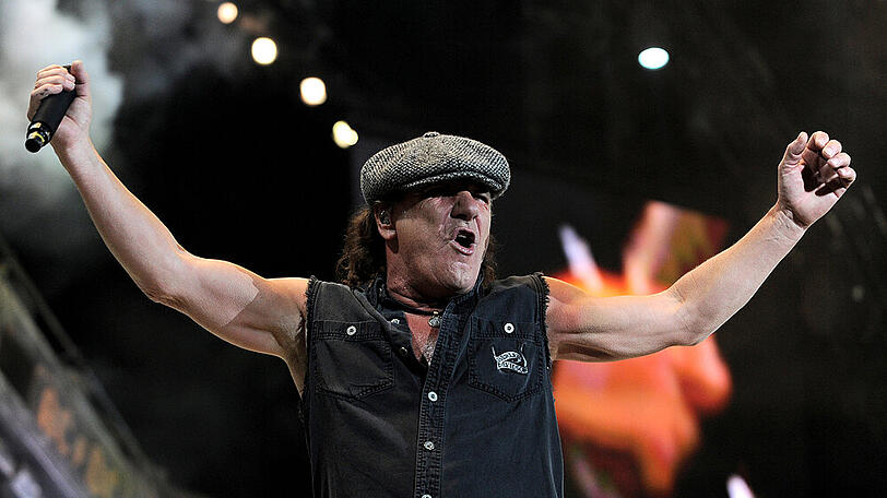 Brian Johnson bei einem AC/DC-Konzert in Italien