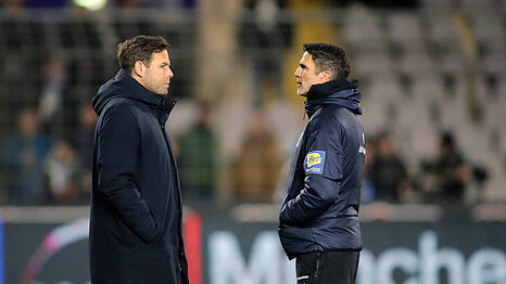 Sechzigs Sportchef Christian Werner (l.) und Trainer Patrick Glöckner.