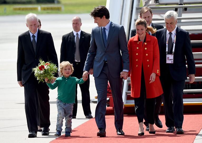 Kanadas Premierminister Trudeau mit Familie in Hamburg