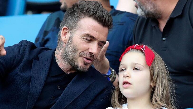 David Beckham erfreut sich an der neu gewonnenen Fußballbegeisterung seiner elfjährigen Tochter Harper.