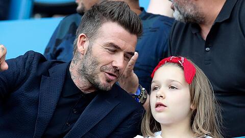 David Beckham erfreut sich an der neu gewonnenen Fußballbegeisterung seiner elfjährigen Tochter Harper.