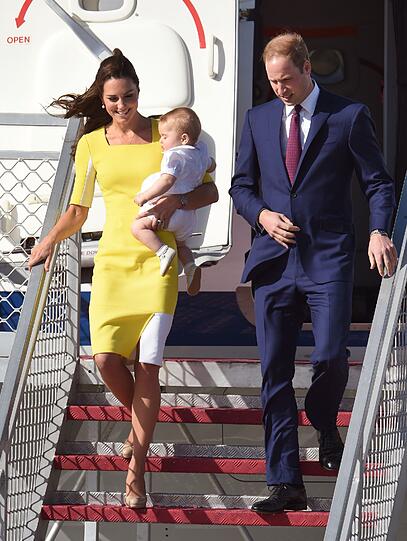 Weitere Bilder der royalen Familie bei ihrem fröhlichen Empfang in Sydney.