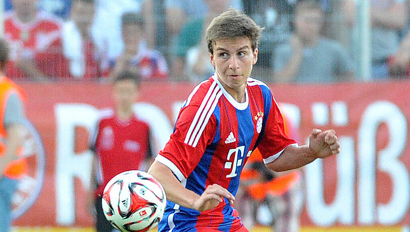 Gegen die "Red Baroons" im Test: FC-Bayernspieler Gianluca Gaudino Gegen die "Red Baroons" im Test: FC-Bayernspieler Gianluca Gaudino