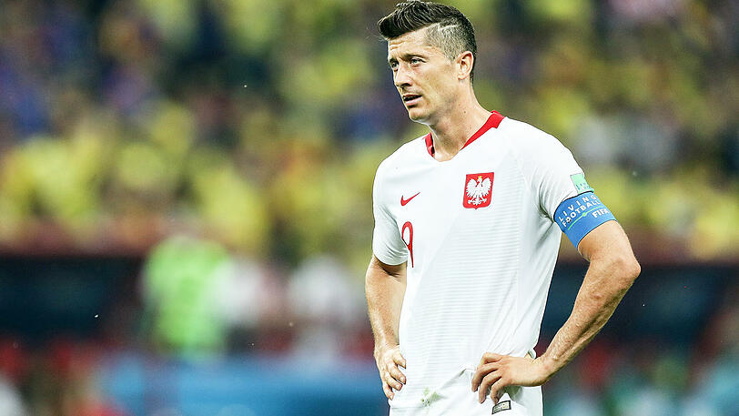 Wenig erfolgreich bei der WM: Bayern-Star Robert Lewandowski und die polnische Nationalmannschaft.