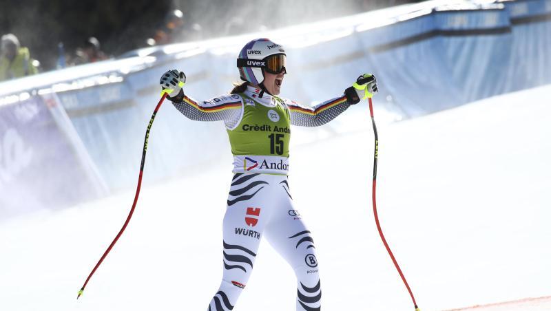 Viktoria Rebensburg gewann den Super-G in Andorra. Viktoria Rebensburg gewann den Super-G in Andorra.