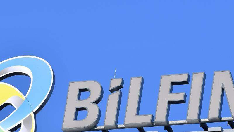 Das Logo des Industriedienstleisters Bilfinger in Mannheim. Das Logo des Industriedienstleisters Bilfinger in Mannheim.
