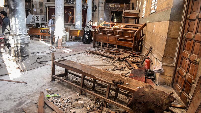 Bei einer Explosion nahe der Kathedrale von Kairo starben am 11. Dezember 2016 zahlreiche Menschen. (Archivbild)