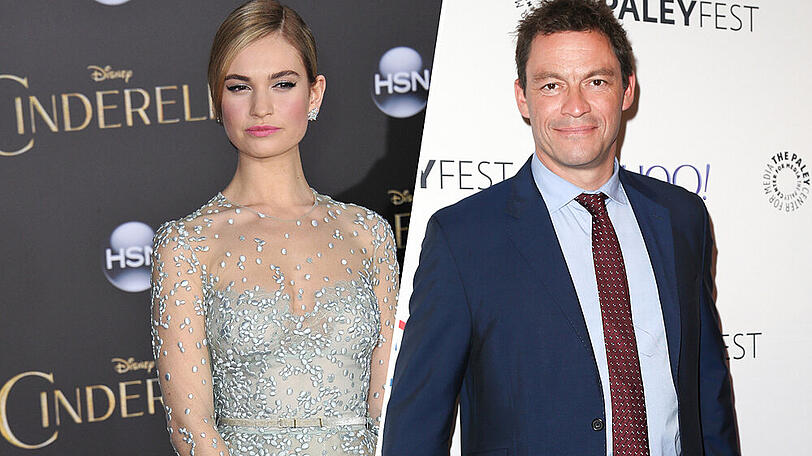 Haben Lily James und Dominic West wirklich eine Affäre?