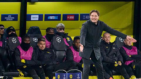 BVB-Trainer Edin Terzic war an der Seitenlinie engagiert.