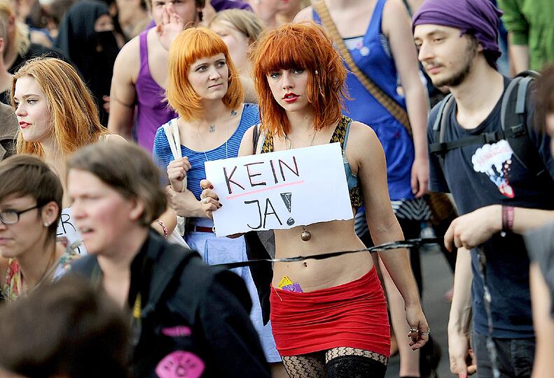 Auch in Berlin und Hamburg gab es Protestmärsche