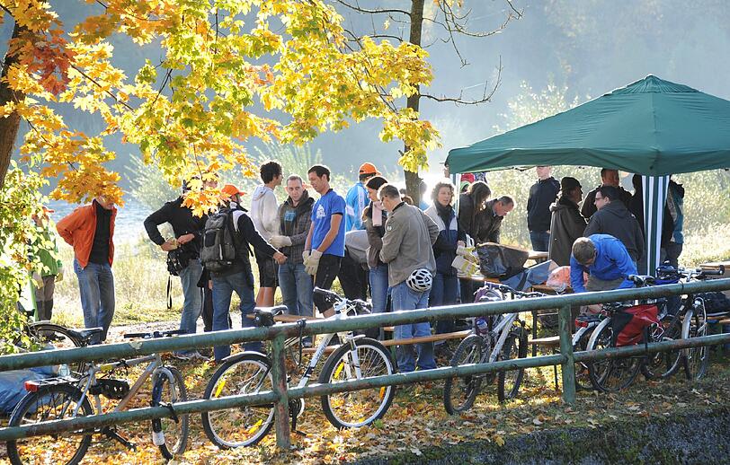 Das Wetter an diesem Saubermach-Samstag: traumhaft!
