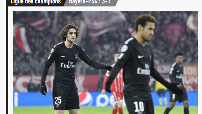 Die französische Sportzeitung "L'Équipe": "Paris wurden seine Grenzen aufgezeigt." Die französische Sportzeitung "L'Équipe": "Paris wurden seine Grenzen aufgezeigt."