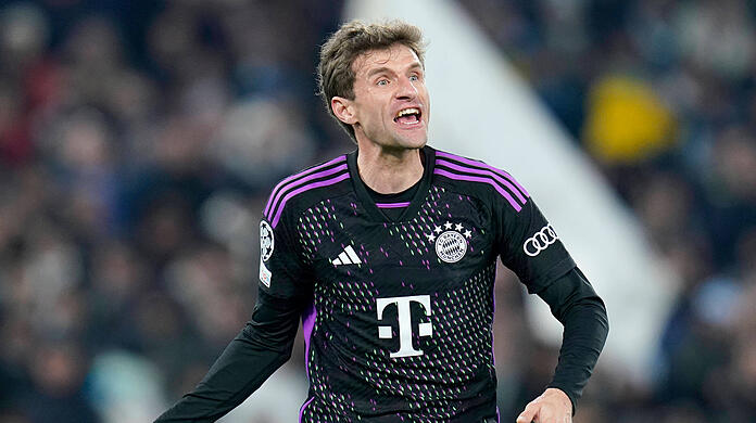 Thomas Müller blieb nach der Bayern-Niederlage in Rom diesmal ganz ruhig im Interview
