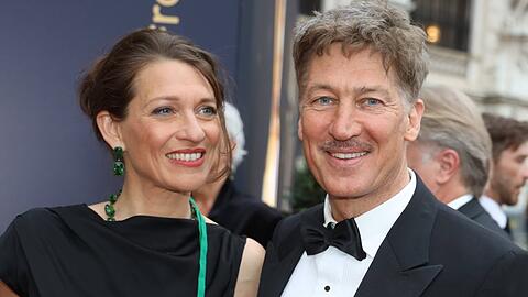 Tobias Moretti 2022 mit seiner Frau Julia.