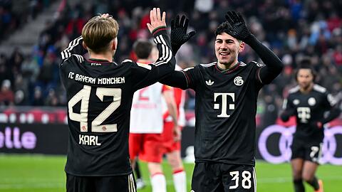 Gemeinsam mit Lennart Karl &uuml;berzeugte Felipe Chavez im Testspiel gegen RB Salzburg.