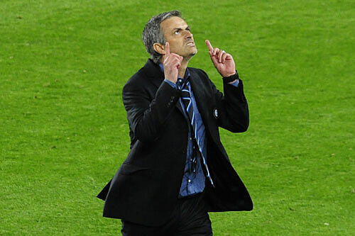 Nach dem EInzug ins Finale der Champions League: Jose Mourinho
