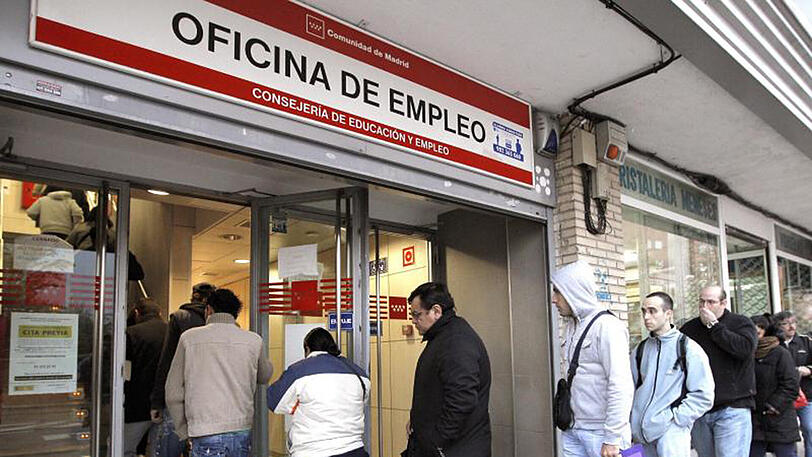 Arbeitsamt in Madrid: In den vergangenen vier Jahren ist die Arbeitslosenzahl in Spanien insgesamt um mehr als eine Million reduziert worden.
