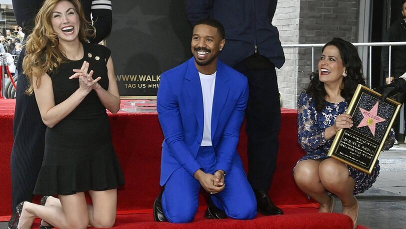 Michael B. Jordan enthüllt seinen Stern auf dem Walk of Fame.