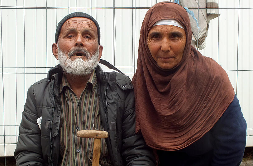 Er soll angeblich 100 Jahre alt sein: Der Mann floh gemeinsam mit seiner Familie aus Afghanistan.