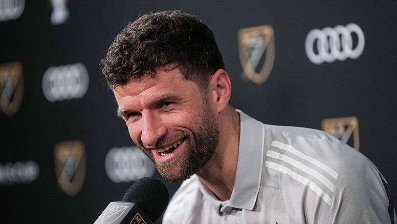 In bester Laune: Thomas M&uuml;ller.