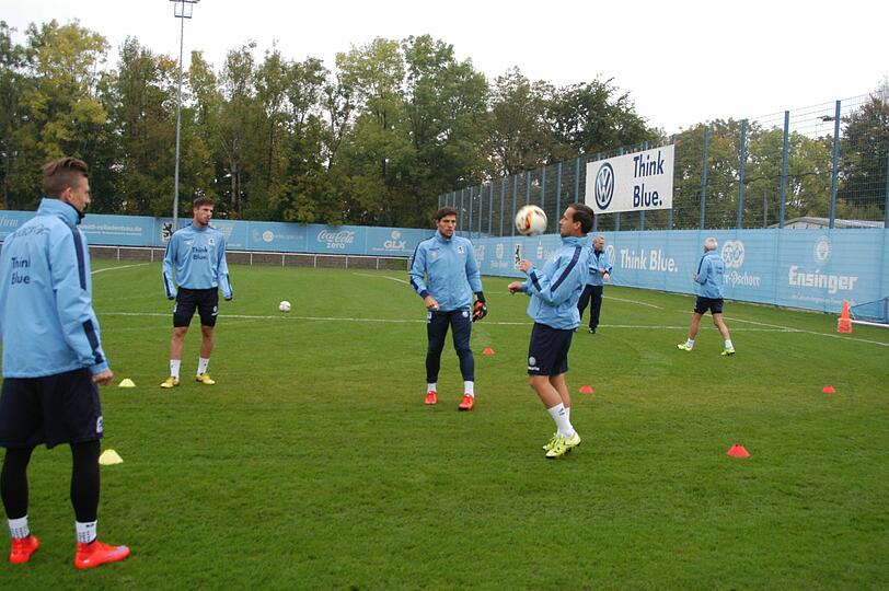 Das erste Training mit dem neuen Co-Trainer Sven Kmetsch.