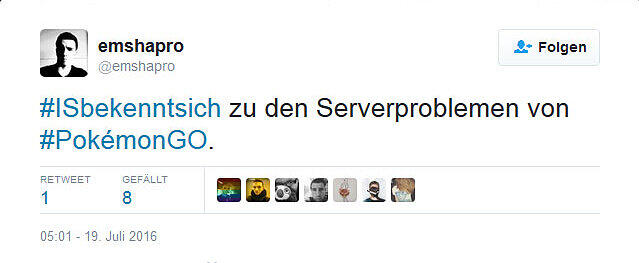 Unter dem Hashtag #ISbekenntsich schieben die Twitter-User dem IS die Verantwortung für Unannehmlichkeiten des Alltags zu.