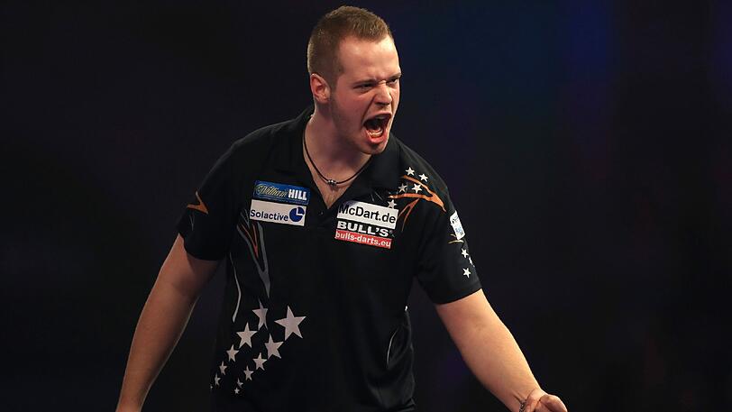 Die deutsche Hoffnung bei der Dart-WM: Max Hopp.