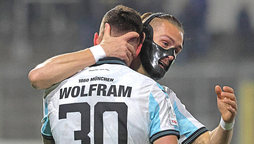 Die Torschützen der Löwen gegen Aue: Maximilian Wolfram und Sigurd Haugen Die Torschützen der Löwen gegen Aue: Maximilian Wolfram und Sigurd Haugen