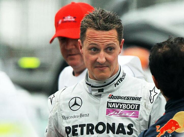 Platz zehn, das ist schwer zu glauben: Michael Schumacher.
