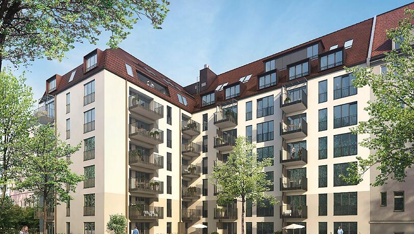 So sollen die neuen Wohnungen an der Nymphenburger Straße 124 einmal aussehen. So sollen die neuen Wohnungen an der Nymphenburger Straße 124 einmal aussehen.
