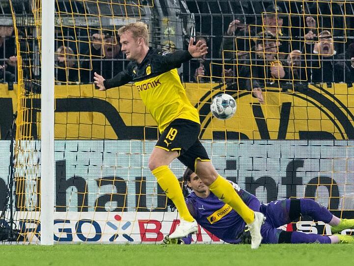 Julian Brandt war mit seinen beiden Treffern Matchwinner beim Dortmunder Sieg gegen Gladbach.