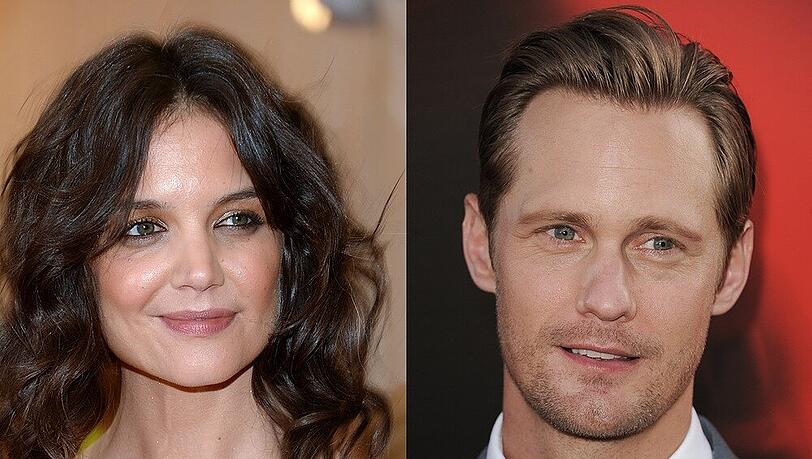 Steuern diese beiden auf eine Beziehung zu? Katie Holmes und Alexander Skarsgaard Steuern diese beiden auf eine Beziehung zu? Katie Holmes und Alexander Skarsgaard