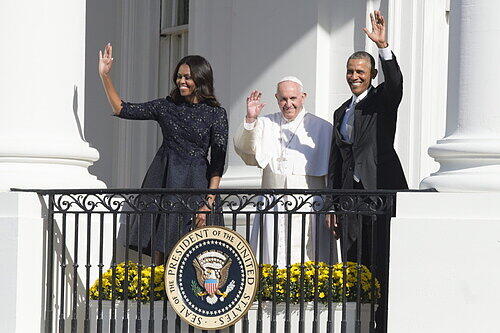 Zum ersten Mal besucht Papst Franziskus die USA und wird auch die erste Heiligsprechung auf amerikanischem Boden durchführen.